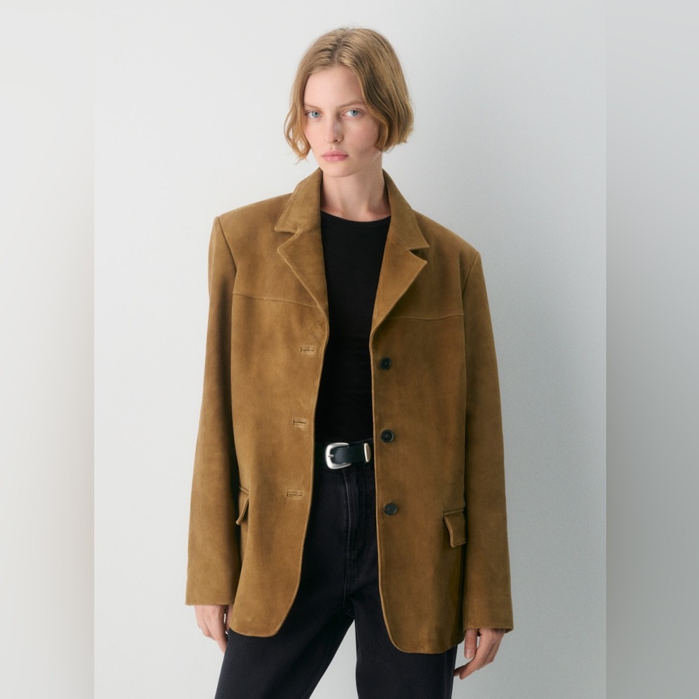 Aritzia Prima Suede Blazer